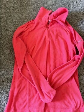 Columbia Bright Pink Quarter-Zip Fleece Pullover